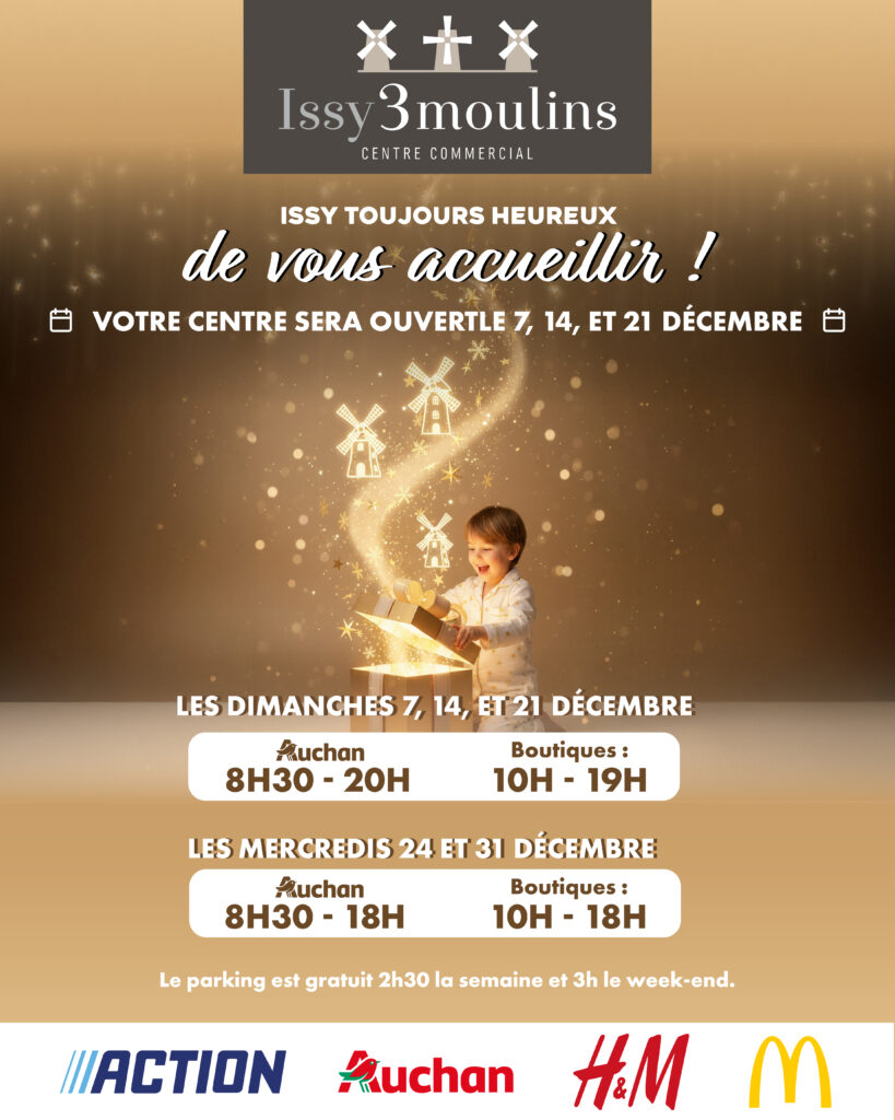 Ouvertures Exceptionnelles en décembre